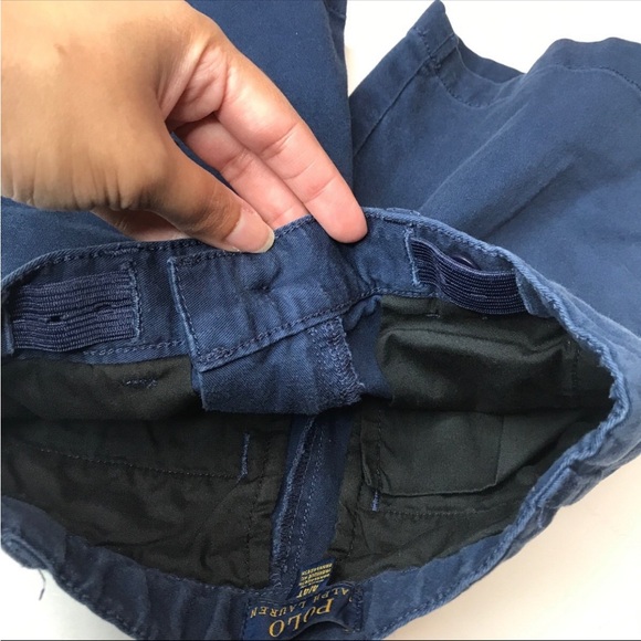 Polo Ralph Lauren Navy Shorts 4T with belt - Picture 5 of 6